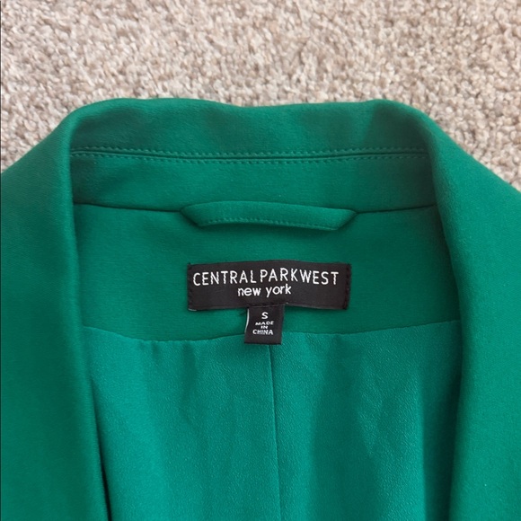 Central Park West Green Emerald Double-Breasted Blazer small - Picture 2 of 4